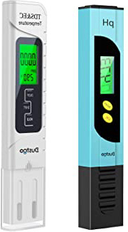 Dustgo Medidor pH Medidor de PH digital 4 en 1 de calidad de agua,Prueba de Calidad del Agua 0-14 pH,0-19990ppm Calibración Automática