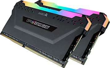 Corsair Vengeance RGB Pro Módulo de Memoria de Alto Rendimiento 16GB, 2 x 8GB DDR4 3200MHz XMP 2.0 C16, Iluminación LED RGB, Negro