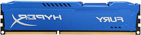 HyperX HX316C10F FURY - Memoria DDR3, 8GB, 1600MHz, CL10 240-pin, UDIM, color Azul
