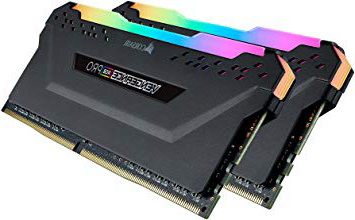Corsair Vengeance RGB Pro - Kit de Memoria Entusiasta 32 GB (2 x 16 GB), DDR4, 3200 MHz, C16, XMP 2.0, Iluminación LED RGB, Negro