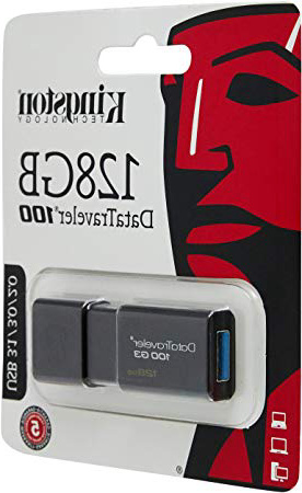Kingston DataTraveler 100 G3 -DT100G3/128GB, USB 3.0, 3.1 Flash Drive, 128 GB, Negro