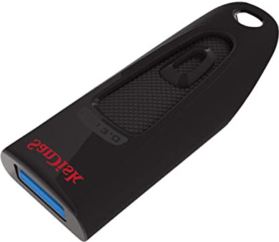 SanDisk Memoria Flash USB 3.0 Ultra de 32 GB, Velocidad de Lectura de Hasta130 MB/s, Negro