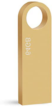 Memorias USB 64GB, Mini Pendrive 64 GB USB Unidad Flash Memoria Stick 64GB para Computadoras, Tabletas Almacenamiento de Datos (Oro)