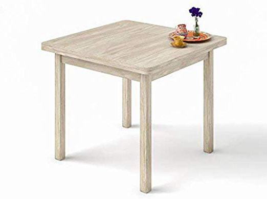 HOGAR24.ES- Mesa Cuadrada Multiusos Comedor Cocina Dimensiones 90 cm x 90 cm Extensible Libro a 180 cm x 90 cm. Color Roble Cambrian