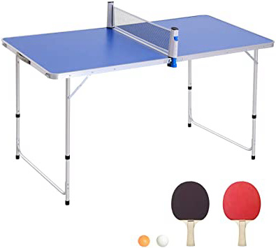 Outsunny Mesa de Ping-Pong Plegable