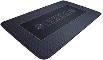 Bullets Playing Cards Alfombra de póker Profesional de 100 x 60 cm Propia Mesa de póker – Alfombrilla de póker Alfombra de póker – Recubrimiento para la Mesa para Jugar al póker