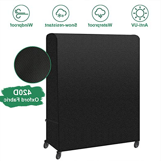 INMUA - Funda para mesa de ping pong para uso en exterior/interior, impermeable, resistente al viento, anti-UV, tela Oxford resistente, 165 x 70 x 185 cm