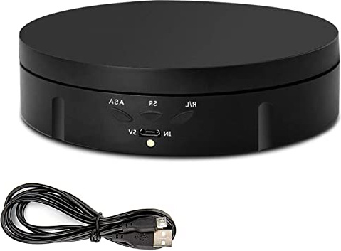 CDIYTOOL Mesa giratoria eléctrica para