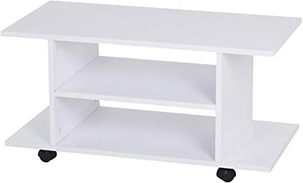 HOMCOM Mesa Armario móvil Mueble