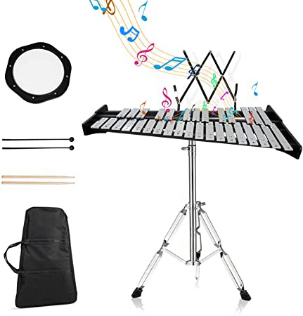 EiDevo 32 Notas Glockenspiel Xilófono,Instrumento