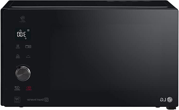 LG MH7265DPS Grill Smart Inverter - Microondas Grill 2 en 1, 1200W, 32 L, Display LED, Plato interior 360 mm, Color Negro, 30.8 (alto) x 54.4cm (ancho) x 45.8 cm (profundo)