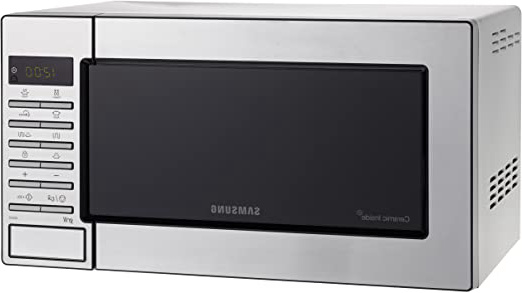 Samsung GE87M-X/Xec - Microondas con Grill, 800 W/ 1100 W, 23 Litros, Color Gris/ Acero Inoxidable