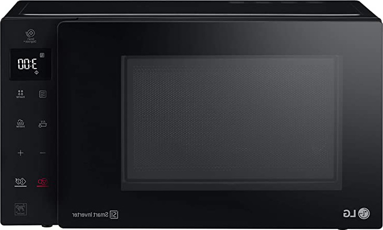 LG MH6535GIB Microondas Grill Smart Inverter Microondas 1000 W, Grill 900 W, Micro+Grill 1450 W, 25 litros de capacidad, Display LED, Plato interior 292 mm, Color Negro