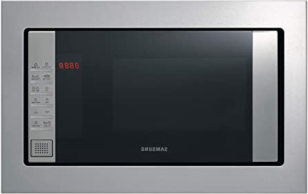 Samsung FG87SST/XEC Microondas de Integración Con Grill, 23 Litros de capacidad, Interior Cerámico Enamel, Potencia 800W/1100W, Acero Inoxidable, Sistema de ondas TDS, Limpieza Vapor Steam Clean