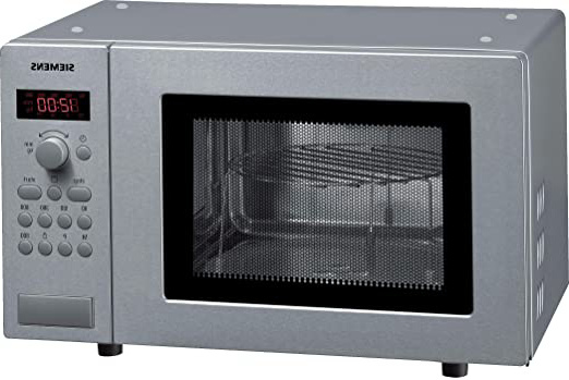 Siemens HF15G541 - Microondas de acero inoxidable (17 litros, 800 vatios)