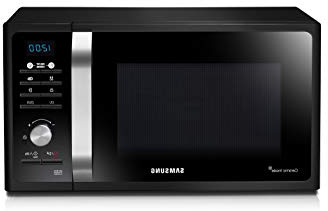 Samsung MG23F301TAK/EC - Microondas con grill, 800W/1100 W, 23 litros, interior cerámico Enamel, sistema de ondas TDS, color Negro