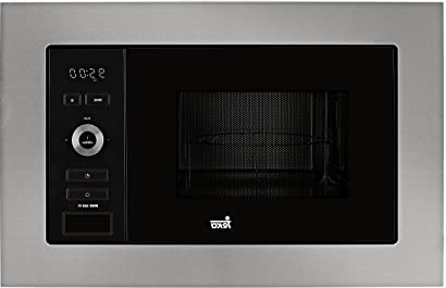 Teka Integración | Modelo MWE 225 FI | Microondas con Grill |Capacidad de 20 litros | 5 Niveles de Potencia | 800 W | Color: Acero Inoxidable y Cristal, 1250, Gris y negro