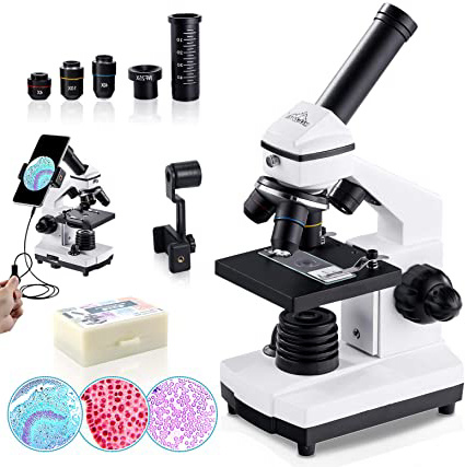 Microscopio 100X-2000X para niños Estudiantes