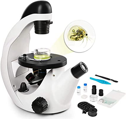 TELMU Microscopio Ocular monocular 40X-320X,