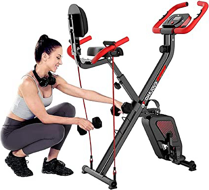 EVOLAND Bicicleta Estática Plegable, Bicicleta