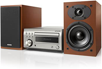 Denon D-M41 Minicadena de música para Uso doméstico Plata 60 W - Microcadena (Minicadena de música para Uso doméstico, Plata, Monótono, 1 Discos, 60 W, De 1 vía)