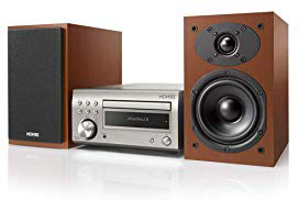 Denon D-M41 - Microcadena con Lector de CD y Bluetooth, Color Plata y Cherry