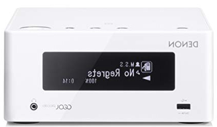 Denon CEOL Piccolo - Receptor de música, con WiFi y Ethernet Blanco