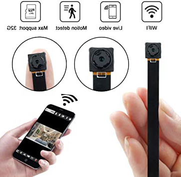 Mini Cámara WiFi, UYIKOO HD 1080P Cámara Espía con Detección de Movimiento P2P Wireless IP Camera Seguridad en el hogar Cámara Nanny para iPhone/Android Vista Remota