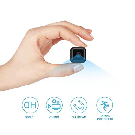 Mini Camara Espia Oculta Videocámara, OWSOO 1080P HD WiFi Cámara 2.4Ghz Vigilancia Portátil , Sensor Movimiento, Visión Nocturna, Camaras de Seguridad Inalambrica Pequeña Interior/Exterior