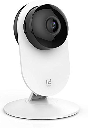 YI Cámara Vigilancia, Cámara IP Wifi 1080p Sistema de Seguridad de Full HD, Detección de Movimiento, Visión Nocturna, Audio de 2 Vias y Nube con App para iOs y Android (Blanco)