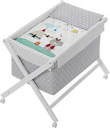Minicuna mibebestore Plegable Indio Gris: