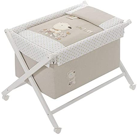 Minicuna Nature Beige con Textil