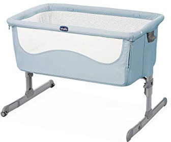 Chicco Next2me - Cuna de colecho con anclaje a cama y 6 alturas, color azul (Ocean)