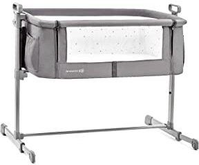 Kinderkraft Cuna Colecho 2 en 1 NESTE, Ajustable, Plegable, Accesorios, Pizarra