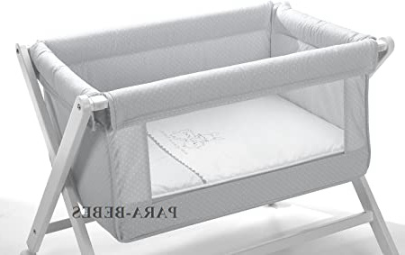 MINICUNA TIJERA PLEGABLE CON VENTANA ANIMALITOS GRIS