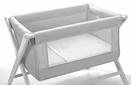 VESTIDURA PARA MINICUNA CON VENTANA ANIMALITOS GRIS