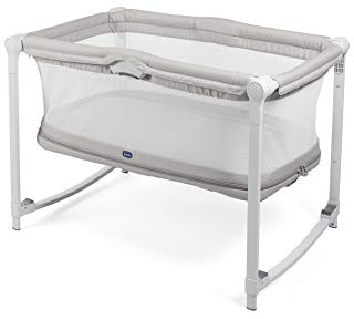 Chicco Zip&Go Cuna de viaje hasta 2 años, transformable de minicuna a cuna, color gris (Glacial)