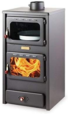 chimenea de madera para para calefacción KUPRO LUX con horno, 11 kW