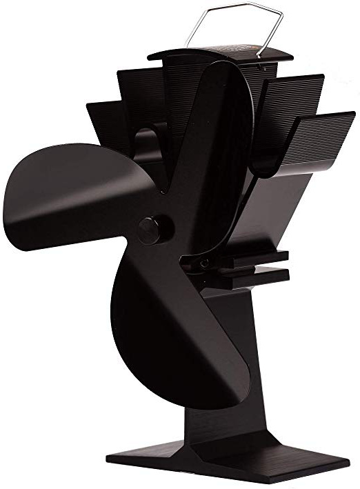 Ventilador Tomersun con 3 aspas para estufa y chimenea (3 aspas)
