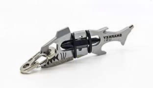 True Utility TU214 - Herramienta multiusos (12 en 1, tamaño de mordida de tiburón), color plateado