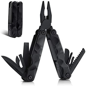ORSIFOW Alicate Multiuso, Herramienta Multiusos Inoxidable 13 en 1, Multiherramientas con Alicates Plegables & Cuchillo, Sierra, Destornillador, Abrebotellas (Bolsa con Clip de Cinturón Incluido)