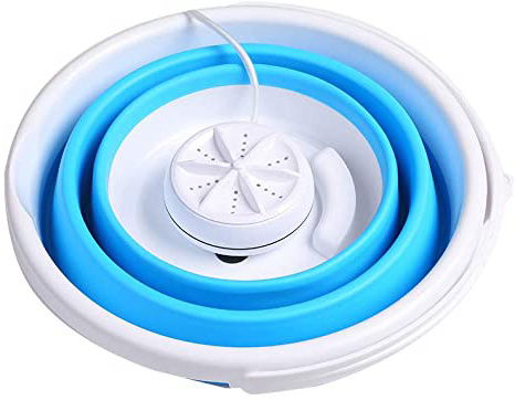 Lavadora, Vangonee Portátil Plegable Lavandería Mini Lavadora Automática Ropa Lavado Ultrasónica Limpieza Turbina para Universidad Dormitorio