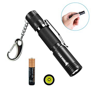 WUBEN E01 Mini EDC Linterna Bolsillo Llavero Táctica LED CREE LED Impermeable 100 Lumens Etanche Mini Torche avec portable 4 modes, Batterie incluse