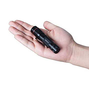 Coomatec SD-200 Mini EDC Linterna Táctica LED , Zoom, 350lm 3 Modos, Resistente Al Agua, día del Padre