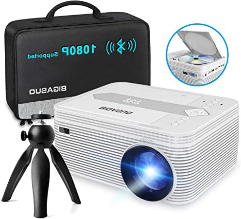 Full HD Bluetooth Proyector, BIGASUO