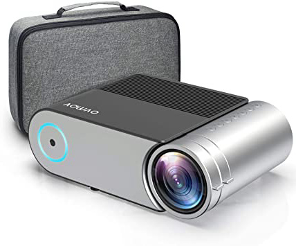 Vamvo Proyector Full HD 1080P, Mini Proyector L4200 con Dolby, Proyector Portátil 5500 Lúmenes, 50000 Horas Vida, Cine en Casa Compatible con HDMI, VGA, AV, USB etc.