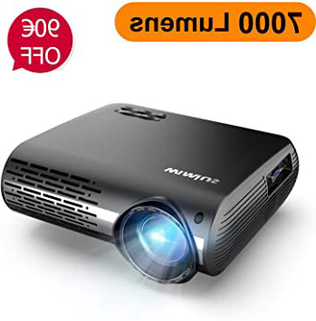 Proyector, WiMiUS 7000 Lúmenes Proyector Full HD 1920x1080P Nativo Soporta 4K Audio AC3 Proyector Video Ajuste Digital 4D 90,000 Horas Proyector LED para Cine en Casa y Presentación Empresarial