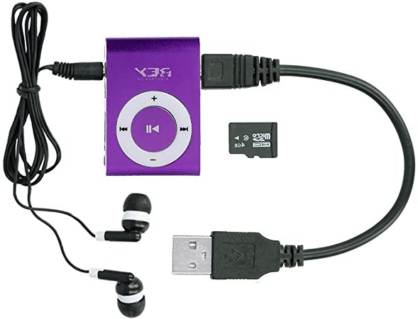 Mini Reproductor MP3 Lila con