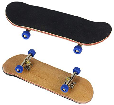 Mrinb wood finger skateboard bearing wheels skid pad maple mini skateboard toy deck truck finger board skate park boy child kids gift