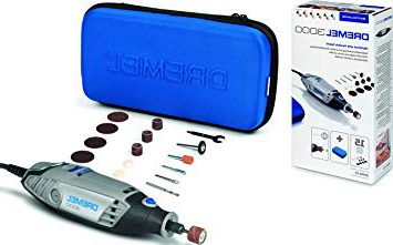 Dremel 3000 - Multiherramienta 130 W, kit con 15 accesorios y estuche, velocidad variable 10.000 - 33.000 rpm para tallar, grabar, fresar, amolar, limpiar, pulir, cortar y lijar